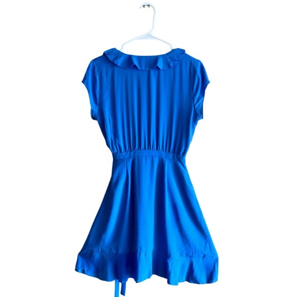 Aritzia Blue Wrap Dress - Picture 2 of 2